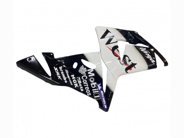 2004-2005 Kawasaki ZX10R Motorcycle Fairings - White Black West Ninja Canada