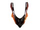 2004-2005 Kawasaki ZX10R Motorcycle Fairings - Burnt Orange Black Monster Elf Canada