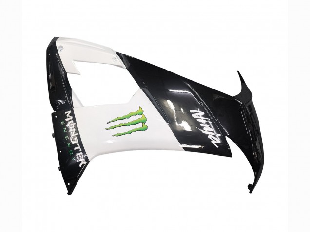 2008-2010 Kawasaki ZX10R Motorcycle Fairings - Glossy Black White Green Monster Elf Canada