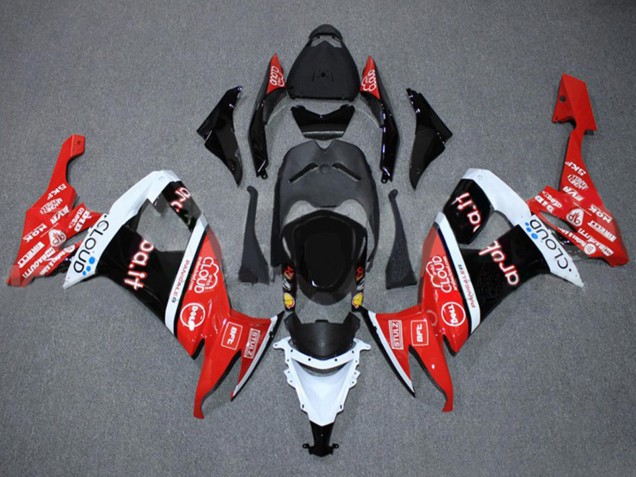 2008-2010 Kawasaki ZX10R Motorcycle Fairings - Red White Black Cloud Aruba.it Canada