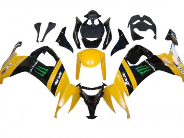 2008-2010 Kawasaki ZX10R Motorcycle Fairings - Yellow Black Green Monster Canada