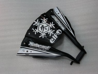 2011-2015 Kawasaki ZX10R Motorcycle Fairings - Glossy Black White Elf Snow Decal Canada