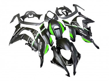 2016-2020 Kawasaki ZX10R Motorcycle Fairings - Matte Black Green White Ninja Canada