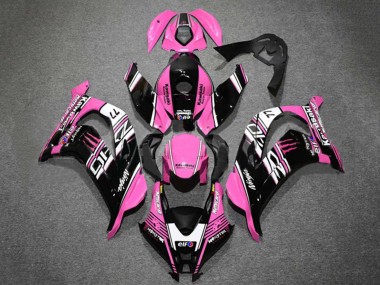 2016-2020 Kawasaki ZX10R Motorcycle Fairings - Pink Glossy Black White Elf Monster Canada
