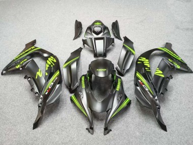 2016-2020 Kawasaki ZX10R Motorcycle Fairings - Matte Black Green Canada