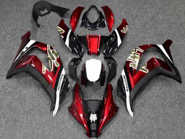 2016-2020 Kawasaki ZX10R Motorcycle Fairings - Red Glossy Black White Canada