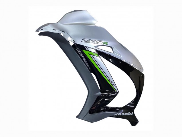 2016-2020 Kawasaki ZX10R Motorcycle Fairing - Silver Green Black Canada