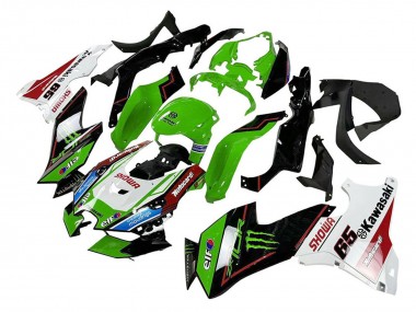 2021-2025 Kawasaki ZX10R Motorcycle Fairings - Green Black White Red Blue Showr Elf Monster Canada