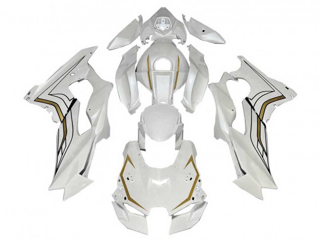 2021-2026 Kawasaki ZX10R Motorcycle Fairings - White Gold Canada