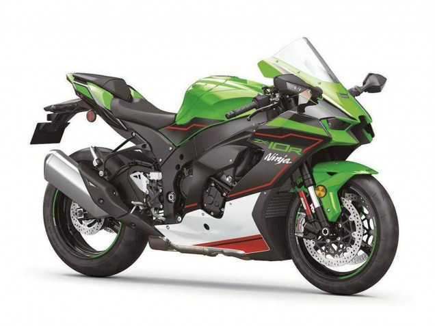 2021-2025 Kawasaki ZX10R Motorcycle Fairings - Green Black White Red Ninja Canada