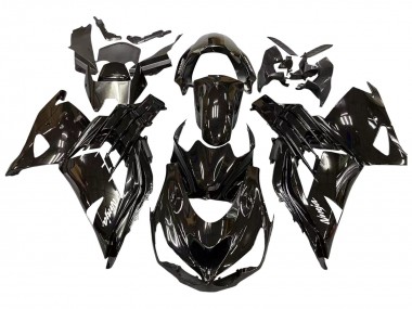 2012-2024 Kawasaki ZX14R ZZR1400 Motorcycle Fairings - Glossy Black Matte Black White Ninja Canada