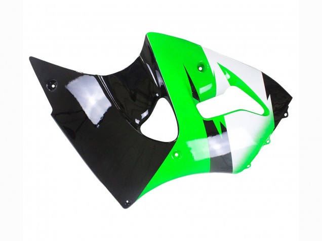 1998-1999 Kawasaki ZX6R Motorcycle Fairings - Green White Glossy Black Canada