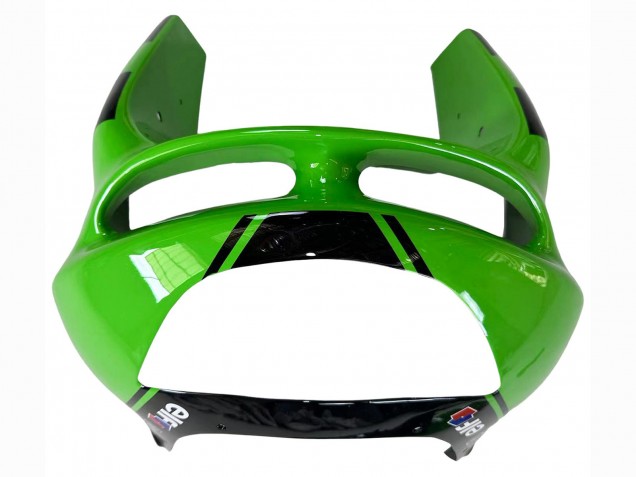 1998-1999 Kawasaki ZX6R Motorcycle Fairings - Green Glossy Black Elf Bridgestone Canada