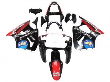 2000-2002 Kawasaki ZX6R Motorcycle Fairings - Glossy Black Red Blue Red PlayStation 2 Canada