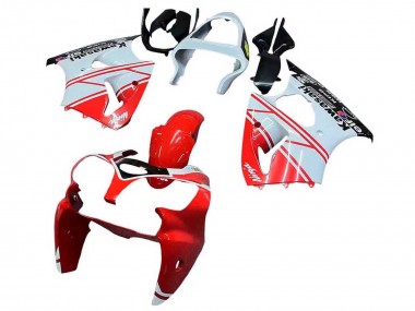 2000-2002 Kawasaki ZX6R Motorcycle Fairings - White Red Black Canada