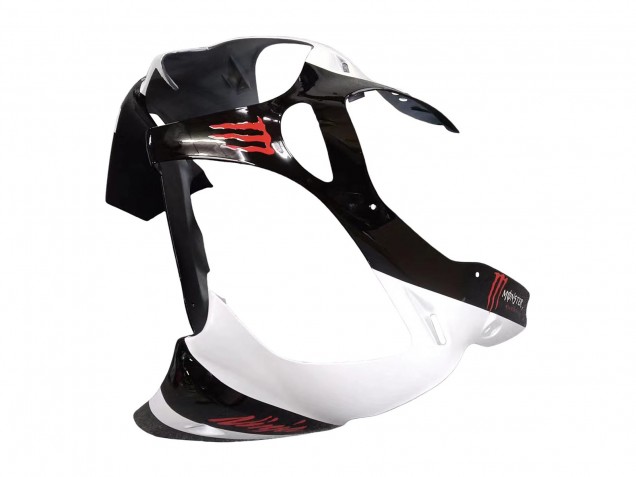 2000-2002 Kawasaki ZX6R Motorcycle Fairings - White Black Red Monster Canada