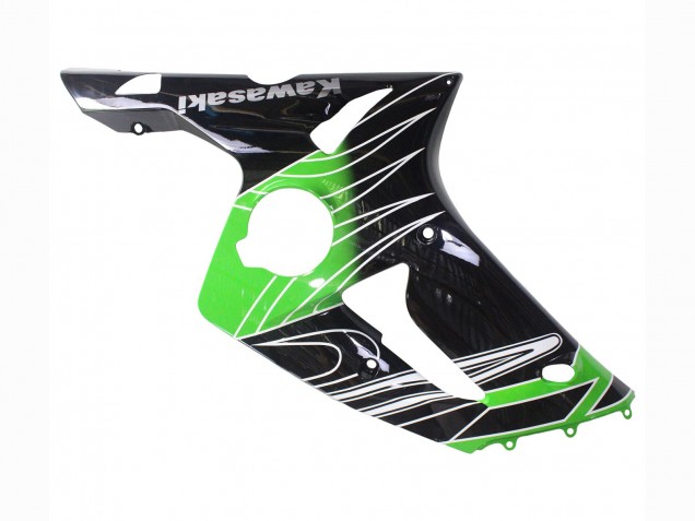 2003-2004 Kawasaki ZX6R Motorcycle Fairings - Green White Black Canada