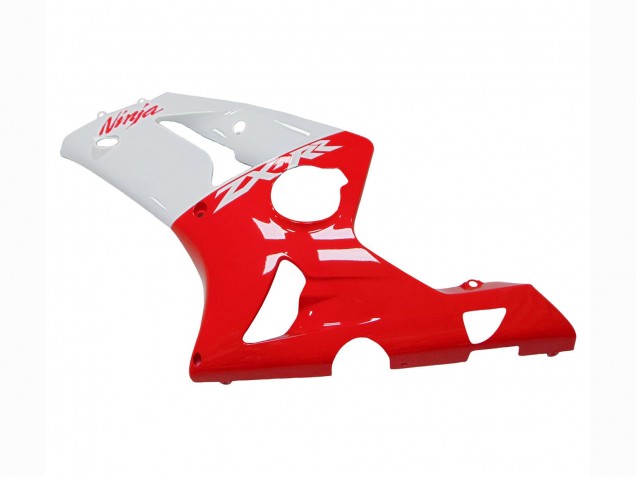 2003-2004 Kawasaki ZX6R Motorcycle Fairings - White Red Canada