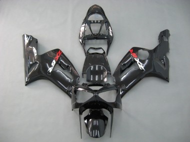 2003-2004 Kawasaki ZX6R Motorcycle Fairings - Glossy Black Canada