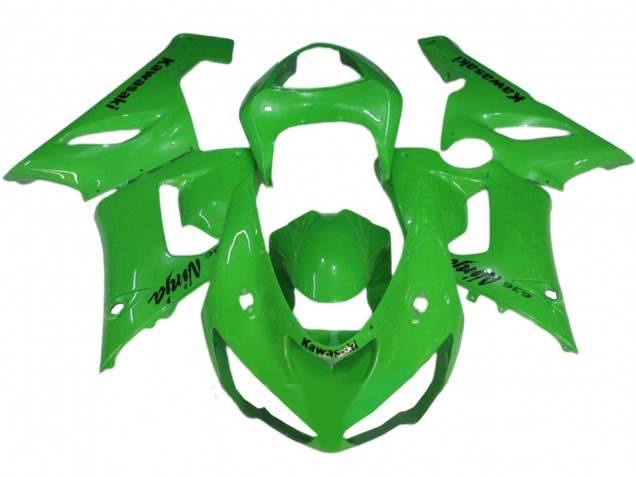 2005-2006 Kawasaki ZX6R Motorcycle Fairings - Green Canada