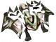 2005-2006 Kawasaki ZX6R Motorcycle Fairings - Black Silver Green Red K-26 Canada