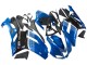 2007-2008 Kawasaki ZX6R Motorcycle Fairings - Black Blue Elf Canada