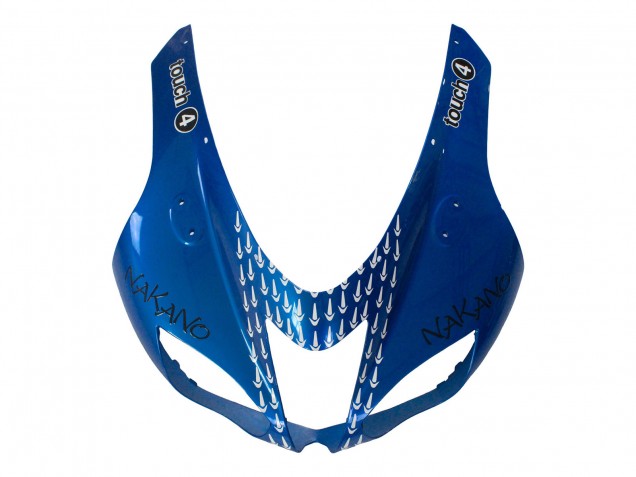 2007-2008 Kawasaki ZX6R Motorcycle Fairings - Black Blue Elf Canada