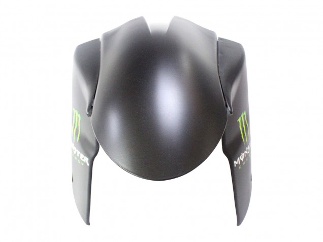 2007-2008 Kawasaki ZX6R Motorcycle Fairings - Black White Red with White Snow Decal Ninja Elf Canada