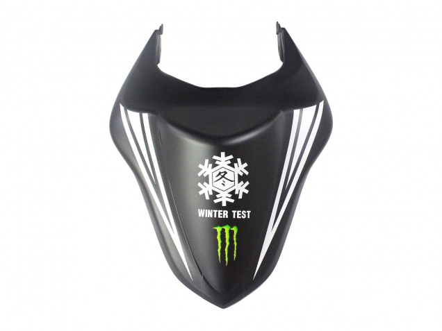 2007-2008 Kawasaki ZX6R Motorcycle Fairings - Black White Red with White Snow Decal Ninja Elf Canada