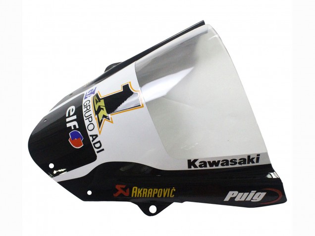 2009-2012 Kawasaki ZX6R Motorcycle Fairings - Green Glossy Black Yellow White Red Elf Monster Canada