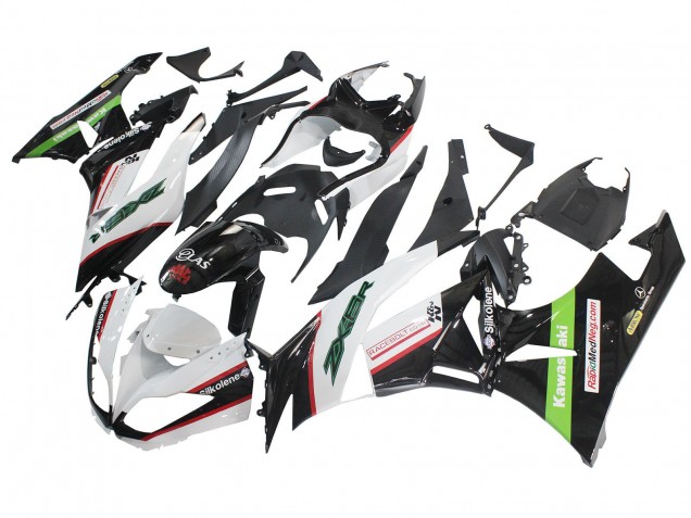 2009-2012 Kawasaki ZX6R Motorcycle Fairings - White Red Black Green Canada