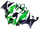 2019-2022 Kawasaki ZX6R Motorcycle Fairings - Green Matte Black Canada