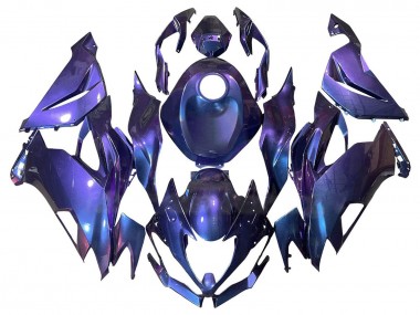 2019-2022 Kawasaki ZX6R Motorcycle Fairings - Purple Blue Canada