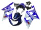 2000-2002 Suzuki GSXR1000 Motorcycle Fairings - Blue White Silver Castrol Dunlop Canada
