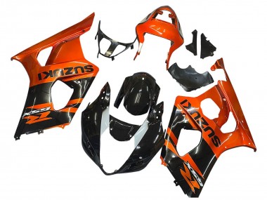 2003-2004 Suzuki GSXR 1000 Motorcycle Fairing - Burnt Orange Glossy Black Canada