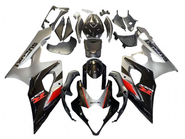 2005-2006 Suzuki GSXR 1000 Motorcycle Fairing - Black Grey Red Canada