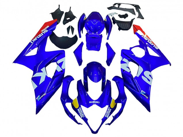2005-2006 Suzuki GSXR 1000 Motorcycle Fairings - Blue Yellow White Red Motul Canada