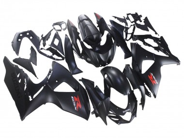 2007-2008 Suzuki GSXR 1000 Motorcycle Fairings - Matte Black Red Decal Canada