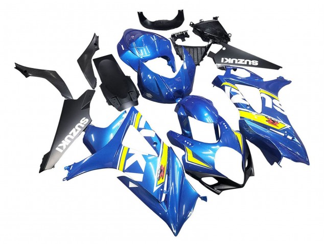 2007-2008 Suzuki GSXR 1000 Motorcycle Fairings - Blue Yellow Black Canada