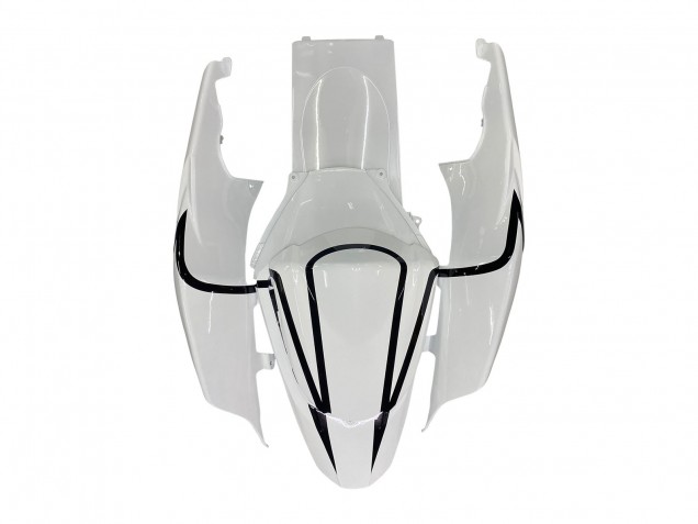 2007-2008 Suzuki GSXR 1000 Motorcycle Fairings - White Black Alstare Corona Motul Canada
