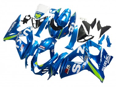 2009-2016 Suzuki GSXR 1000 Motorcycle Fairings - Light Blue Green Motul 29 Ecstar Canada