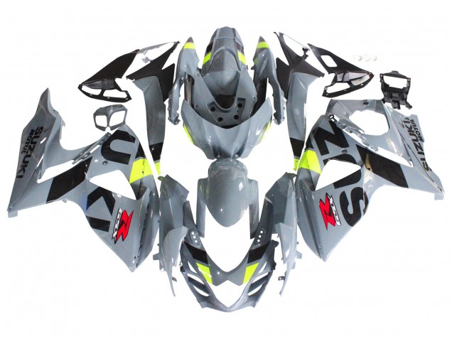 2009-2016 Suzuki GSXR 1000 Motorcycle Fairings - Grey Neon Yellow Black Motul Canada