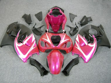 1996-2007 Suzuki GSXR 1300 Hayabusa Motorcycle Fairings - Pink White Black Canada