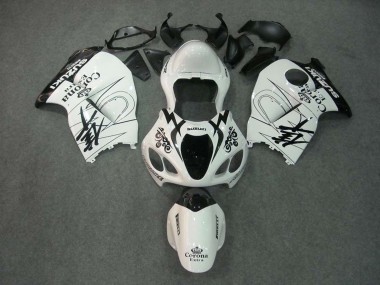 1996-2007 Suzuki GSXR 1300 Hayabusa Motorcycle Fairings - White Black Corona Canada