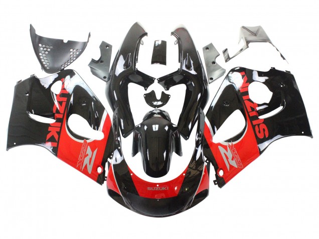 1996-2000 Suzuki GSXR 600 / GSXR 750 Motorcycle Fairings - Black Red Canada