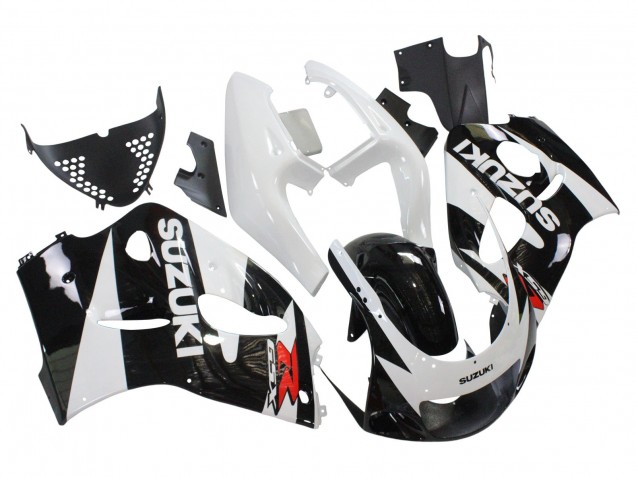 1996-2000 Suzuki GSXR 600 / GSXR 750 Motorcycle Fairings - Black White Canada
