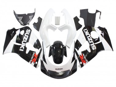 1996-2000 Suzuki GSXR 600 / GSXR 750 Motorcycle Fairings - Black White Canada