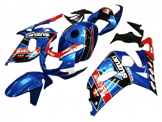 2001-2003 Suzuki GSXR 600 / GSXR 750 Motorcycle Fairings - Blue Red Racing Canada
