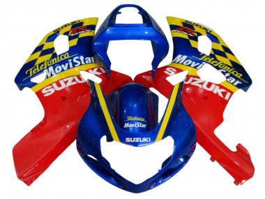 2001-2003 Suzuki GSXR 600 / GSXR 750 Motorcycle Fairings - Blue Red Yellow Canada