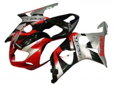 2001-2003 Suzuki GSXR 600 / GSXR 750 Motorcycle Fairing Kits - Silver Red Glossy Black Canada